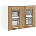 Armadio pensile Riga 2 pcs Rovere artigianale 60 x 31 x 40 cm - Foto miniatura 3