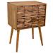 Comodino In Legno Marrone 50x38x73 - Foto miniatura 1