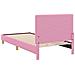 Struttura letto bambini con testata Rosa 80 x 200 cm Tessuto - Foto miniatura 7