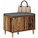 Panca per ingresso con cuscino Legno vecchio 60 x 38 x 46 cm - Foto miniatura 3