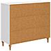 Credenza Bianco Lucido 89 x 34,5 x 80 cm Legno ingegnerizzato - Foto miniatura 6