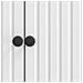 Credenza Bianco Lucido 89 x 34,5 x 80 cm Legno ingegnerizzato - Foto miniatura 8