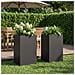 Vaso da giardino 2 pz Nero 30 x 30 x 40 cm - Foto miniatura 2