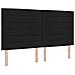Letto con contenitore e materasso Nero 180 x 200 cm Velluto - Foto miniatura 4
