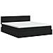 Letto con contenitore e materasso Nero 180 x 200 cm Velluto - Foto miniatura 8