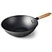 66128 - Wok rustico, wok in ferro 100% naturale con rivestimento antiaderente a tre strati - Foto miniatura 1