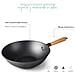 66128 - Wok rustico, wok in ferro 100% naturale con rivestimento antiaderente a tre strati - Foto miniatura 3