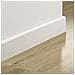 Battiscopa Legno 40x10 Taglio Squadrato Massiccio / Multistrato Laccato Bianco Liscio (prezzo al metro lineare)  - Foto miniatura 1