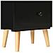 Comodini 2 Pz Neri 40x30x50 Cm Legno Massello Di Pino - Foto miniatura 7