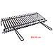 Graticola In Acciaio 80x50 Cm Griglia Inox Per Barbecue Con Recupero Oli - Foto miniatura 1