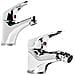 Coppia Di Miscelatore Rubinetto Bidet E Miscelatore Lavabo Linea Europa Cromata - Foto miniatura 1