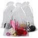 Grandi Organza Bags 13x18 Cm (5 X 7) Sacchetti Gioielli 100 Pcs Borse Coulisse Organza Regalo E Sacchetti Di Caramelle Di Favori Festa Di Nozze (bianco)  - Foto miniatura 1