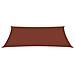 Parasole a Vela Tessuto Oxford Rettangolare 2x4,5m Terracotta - Foto miniatura 3