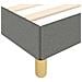 Giroletto senza Materasso Grigio Scuro 140x190 cm Tessuto - Foto miniatura 3