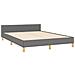 Giroletto senza Materasso Grigio Scuro 140x190 cm Tessuto - Foto miniatura 10