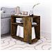 Tavolino Da Salotto Rovere Fumo 70x35x55cm Legno Multistrato - Foto miniatura 6