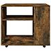 Tavolino Da Salotto Rovere Fumo 70x35x55cm Legno Multistrato - Foto miniatura 7