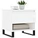 Tavolini Salotto 2pz Bianco Lucido 50x46x50cm Legno Multistrato - Foto miniatura 3