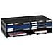 Supporto Da Tavolo Per Schermo Polistirene 36 X 60 X 16,5 Cm Nero Azzurro - Foto miniatura 2