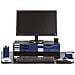 Supporto Da Tavolo Per Schermo Polistirene 36 X 60 X 16,5 Cm Nero Azzurro - Foto miniatura 3