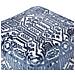 Pouf Sanawan Viscosa Blu Scuro 50 Cm 50 Cm 50 Cm - Foto miniatura 2