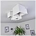 Lampadario Da Soffitto Cubo In Gesso Verniciabile Supporto Faretto Gu10 X 5 - Foto miniatura 3