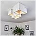 Lampadario Da Soffitto Cubo In Gesso Verniciabile Supporto Faretto Gu10 X 5 - Foto miniatura 4