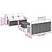 Set Divani da Giardino con Cuscini 7pz Nero Polyrattan - Foto miniatura 2