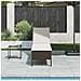 Lettino Prendisole con Cuscino Marrone 55x200x44 cm Polyrattan - Foto miniatura 1