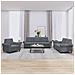 Set Di Divani 3 Pz Con Cuscini Grigio Scuro In Velluto - Foto miniatura 1