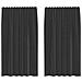 Tende In Voile Con Linguetta 2 Pz Nero - Foto miniatura 1