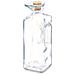 Dam Contenitore Olio Quadrato  Manico Tappo Sughero 330 Ml 8x8x19 Cm. Colore Trasparente - Foto miniatura 1
