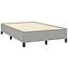 Letto a Molle Materasso e LED Grigio Chiaro 120x190 cm Tessuto - Foto miniatura 6