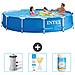 Piscina Fuori Terra - In Giro - 366x366x76 Cm - Blu - Include Accessori Coordinati Cb73 - Foto miniatura 1