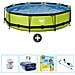 Piscina Fuori Terra - In Giro - 360x360x76 Cm - Groen - Include Accessori Coordinati Cb26 - Foto miniatura 1