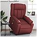 Lusso Casadino -  Poltrona Alzapersona Reclinabile Rosso Vino In Similpelle - Foto miniatura 8