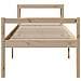 Letto per Anziani con Testiera 90x200 cm Legno Massello Pino - Foto miniatura 4