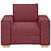 Poltrona Divano Rosso Vino 60 cm Tessuto - Foto miniatura 4
