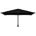 Ombrello da giardino Nero 248.5 x 247.5 x 160 cm Tessuto - Foto miniatura 4