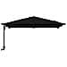 Ombrello da giardino Nero 248.5 x 247.5 x 160 cm Tessuto - Foto miniatura 5
