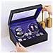 Carica Orologi Automatico Con Led - Cinque Modalità Di Rotazione, Finitura In Pelle Gray - Foto miniatura 3