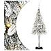 Albero di Natale con 150 LED Bianco 150 cm PE e Acciaio - Foto miniatura 1