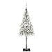 Albero di Natale con 150 LED Bianco 150 cm PE e Acciaio - Foto miniatura 3