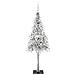 Albero di Natale con 150 LED Bianco 150 cm PE e Acciaio - Foto miniatura 4