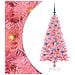 Albero di Natale con 150 LED con supporto Rosa 150 cm PVC - Foto miniatura 1