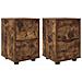 Comodini 2 pcs Rovere fumé 30,5 x 30 x 43 cm Legno multistrato - Foto miniatura 1