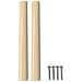Maniglia Dritta 2 pcs Colore Legno Naturale 130 x 25 x 30 mm - Foto miniatura 5