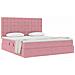 Letto con contenitore e materasso Rosa 180 x 200 cm Velluto - Foto miniatura 3