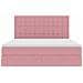 Letto con contenitore e materasso Rosa 180 x 200 cm Velluto - Foto miniatura 7