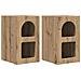 Comodino 2 pcs Rovere artigianale 29,5 x 33,5 x 50 cm - Foto miniatura 1